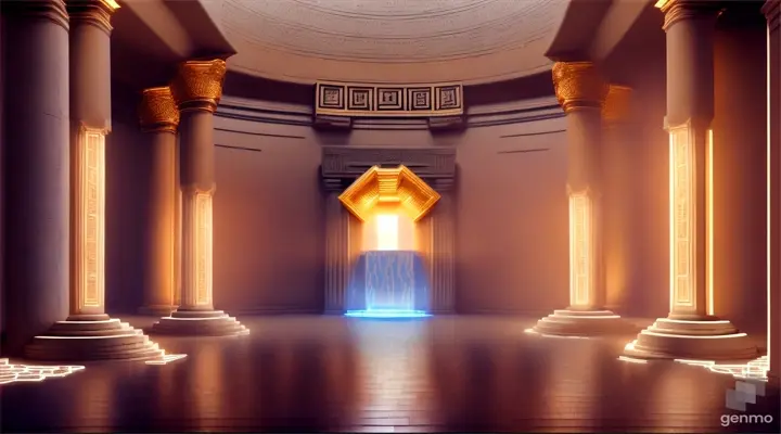 Nether portal greek pantheon lightning, bright, white, pixel voxel