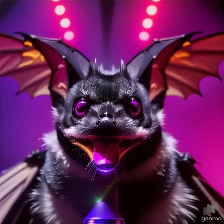 a bat singing