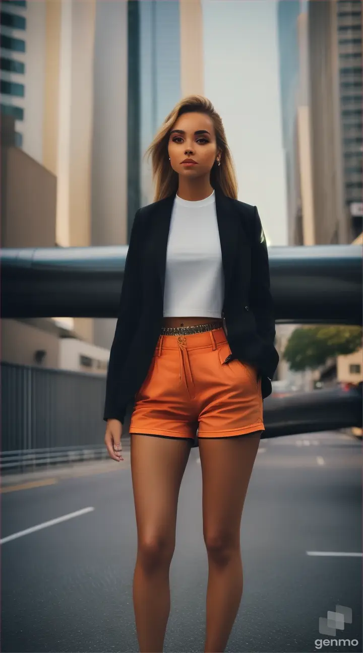 woman wearing shorts