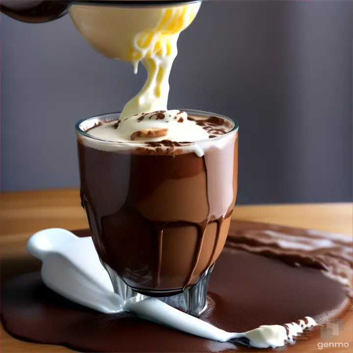 chocolate milkshake preparation