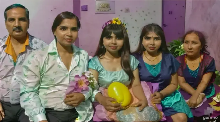 A man and two women in a botanical garden, surrounded by vibrant and fragrant flowers of different colors and sizes