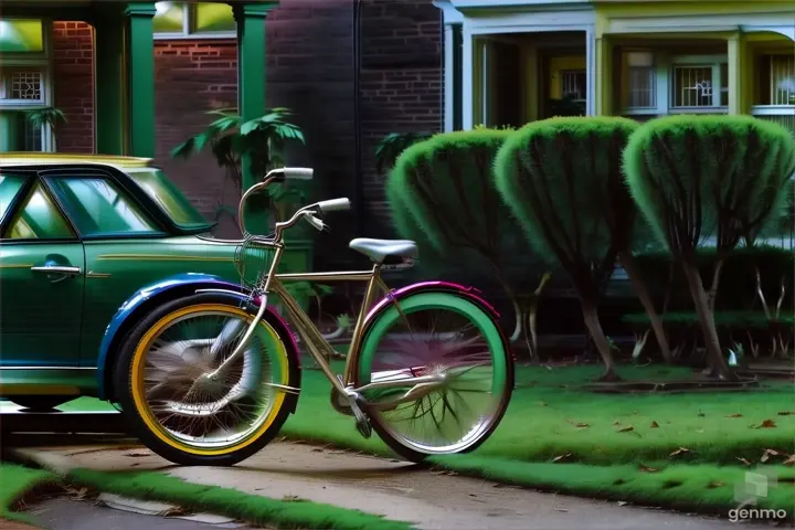  "Parked outside his house was a mysterious, sparkling bicycle unlike any other."