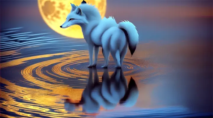 Gumiho:
At the edge of a tranquil lake, beneath the shimmering light of the full moon, a breathtaking woman stands barefoot on the water's surface. Her long, flowing hair glows with an ethereal radiance, and her eyes gleam with an alluring charm. Yet, as she turns to gaze upon you, her reflection in the water reveals her true form—a nine-tailed fox, its fur as red as the sunset. Despite her mesmerizing beauty, there's a hint of danger in her gaze, a reminder of the ancient legends that speak of the Gumiho's cunning and seductive nature.