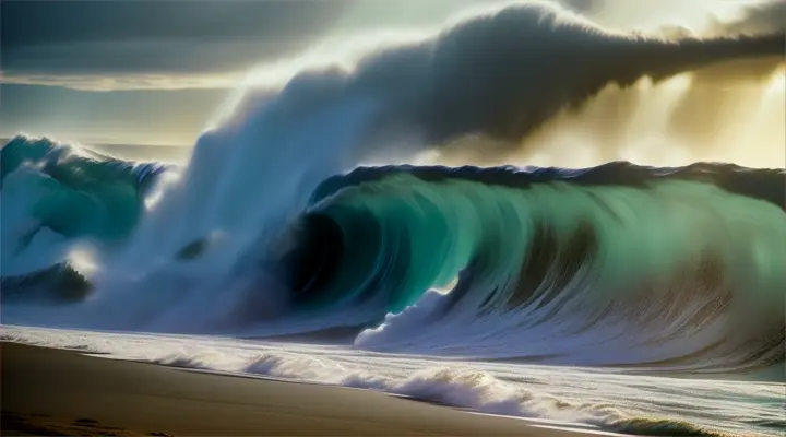 Tsunami big wave