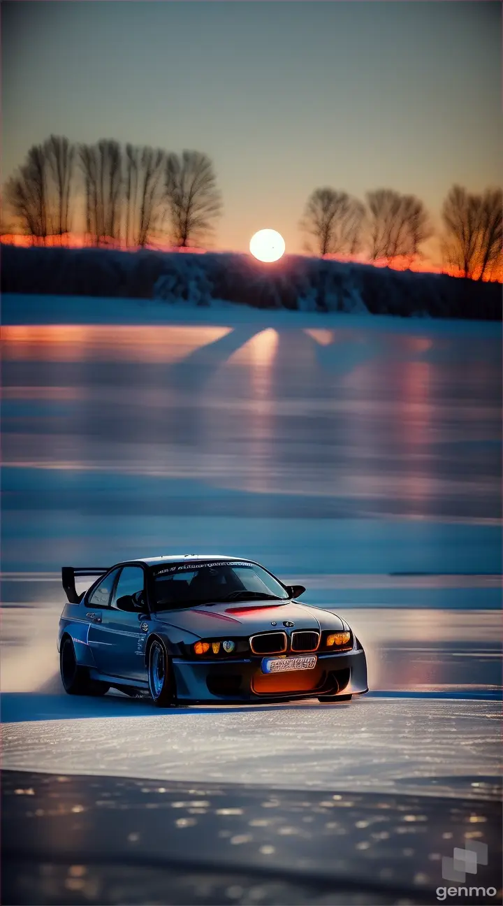 Drift bmw lake ice