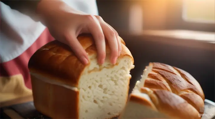 Without hesitation, Sarah offered him a warm loaf of bread. 