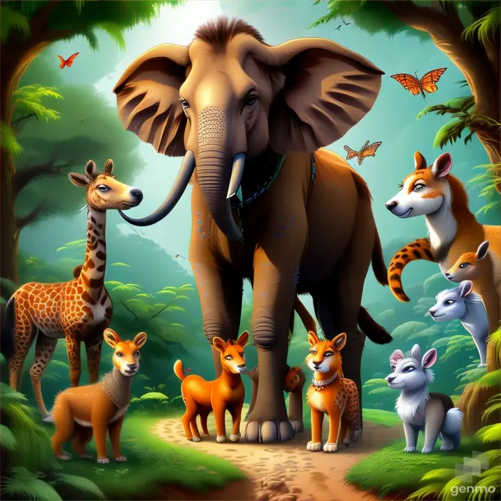 a group of animals that are standing in the dirt