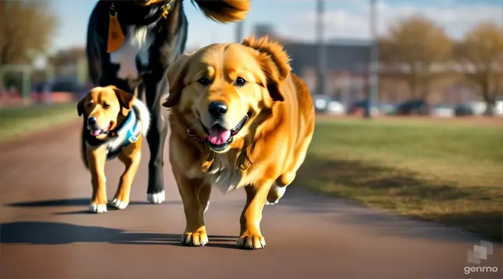 dog Seeing his friend in trouble, dog sprang into action.