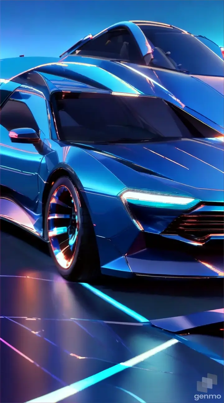 a futuristic car is shown in this image