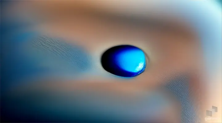 blue spot on hand, 