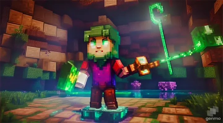 nether portal, emerald, lumber axe, good vibe, goo, oozn