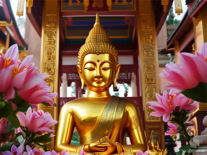 buddha statue thai temple thailand