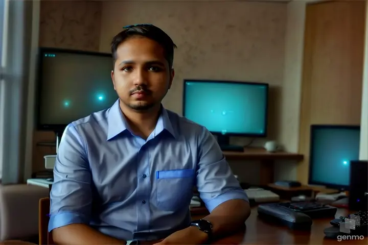 watch, computer, personal computer, table, computer monitor, peripheral, computer keyboard, output device, dress shirt, input device