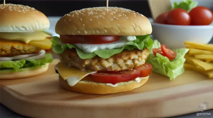 how to make chicken burger asmr video 