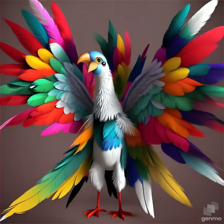 3d cartoon videos animation  There's no color in any of your feathers. Look at me, look at my colorful feathers.