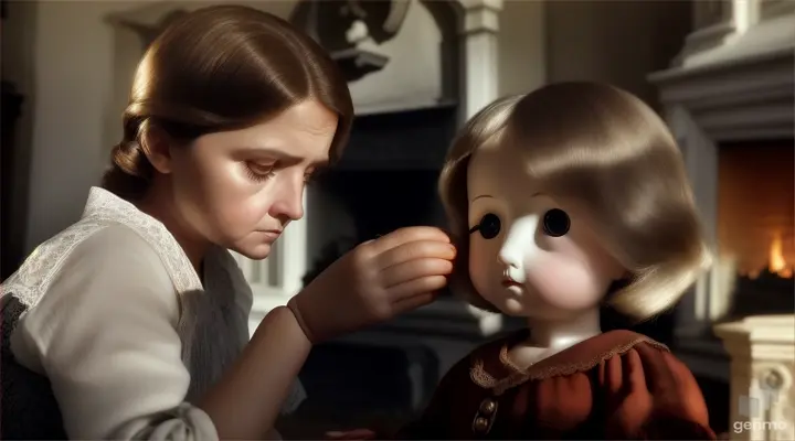 	Investigation: Explain how the mother decides to investigate the doll's origins and history.