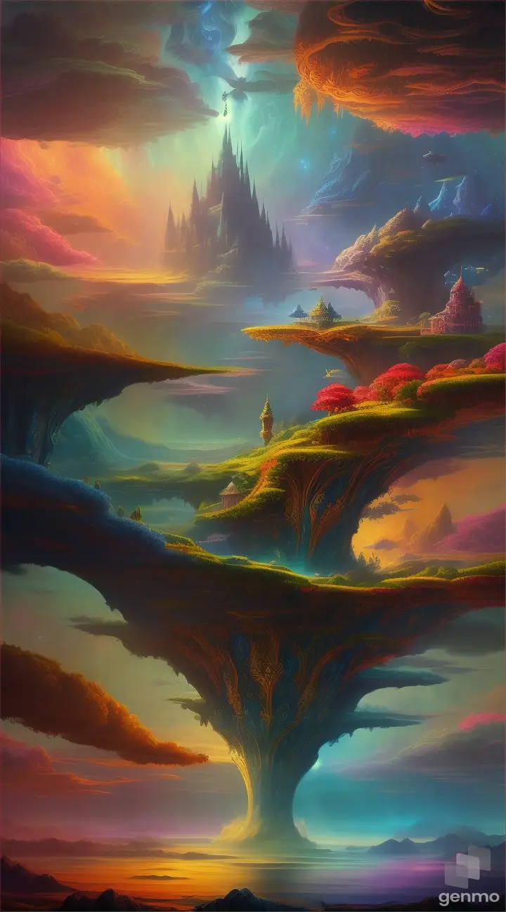 Mythical creatures and floating islands pave way to a realm with celestial rains of constellations