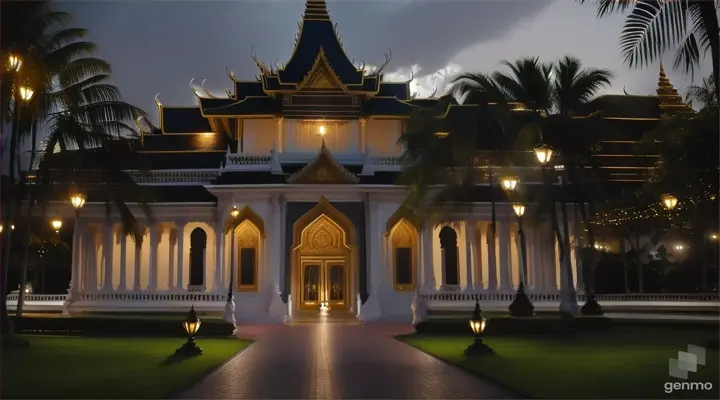 He was a guest at the Bunian Palace at night, which is located in the center of Padang 12 Ketapang.. a with video of 16:9