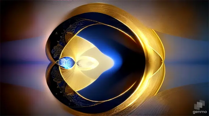 A captivating, high definition 3D render of a stunning, mysthique-inspired rose that seamlessly blends mysthics and fantasy aesthetics. The rich color palette features black, blue, red, and white with gold patterns and adorning the body. Geometric shapes and flowing curves unite harmoniously, while warm, gold and shadows add depth. Intricate details draw the moon, creating an immersive visual experience that showcases refined art and design in a conceptual, architectural masterpiece. This enchanting rose beauty, elegance, and a sense of conceptual art. By Carolina Infinity