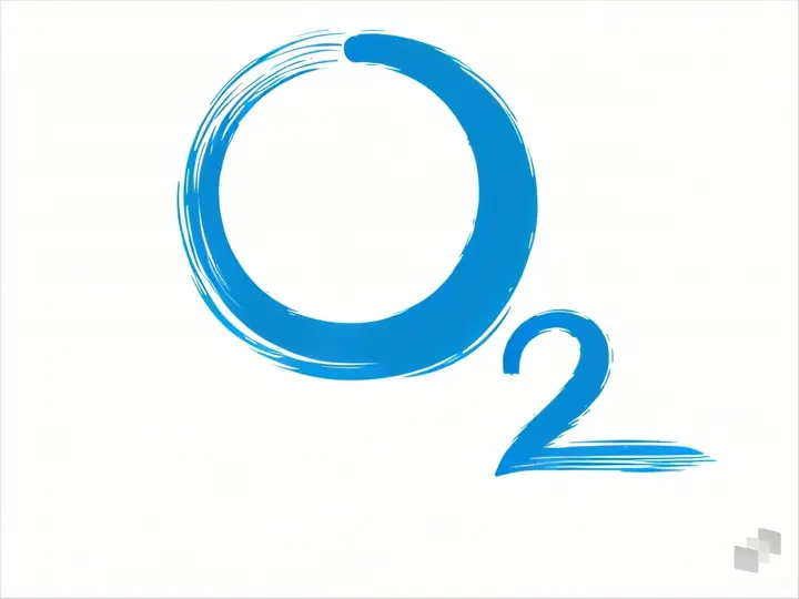 a blue logo with the letter o in the middle of it. The circle is spinning