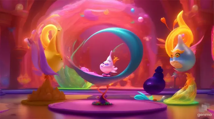 /imagine prompt: 3D animation, personality: [Illustrate Uplifting Cartoon characters engaging in fun activities The minister asking various people about the rare and precious pearl. It should feel otherworldly and magical.] unreal engine, hyper real --q 2 --v 5.2 --ar 16:9