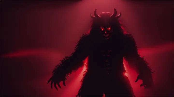 realistic: horror music:concert:terrifying demon please release me from this light