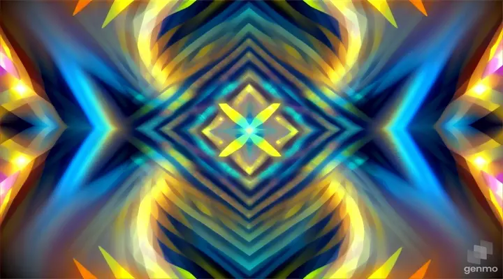 glowing shapes, morphing, crystals, circles and squares, slow moving, sharp focus, photo realistic,