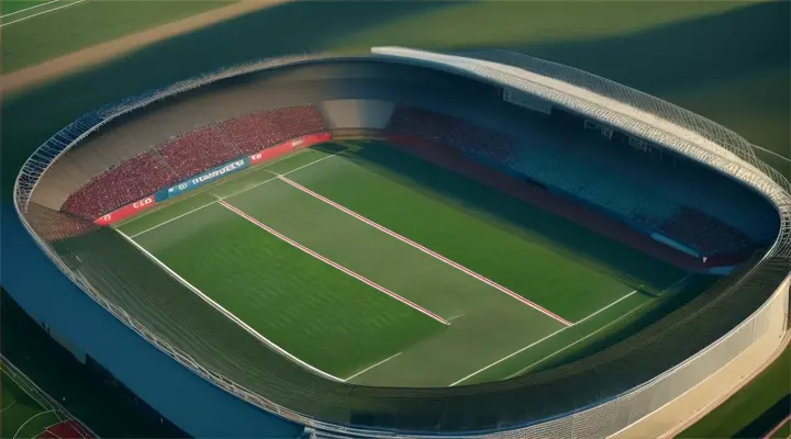 Aerial Soccer field