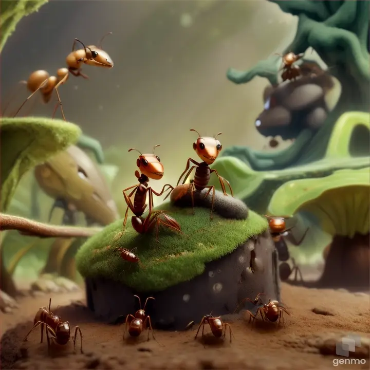 He neglects his duties in the anthill, causing concern among his friends.