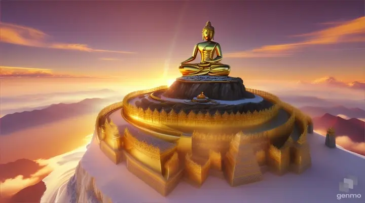 "On Buddha's Birthday, we stand on the top of a mountain and capture the moment when Buddha's teachings shine with golden light. This video captures the moment when we experience Buddha's wisdom and rich teachings that purely illuminate our hearts, making the world enchanting. It captures the journey. We brighten the world by upholding the teachings of the Buddha, and move together toward a world full of love and peace. Now, as we celebrate Buddha's Birthday, we honor the teachings of the Buddha and hope for a better future. “I develop my passion.”
3d style animation 16:9