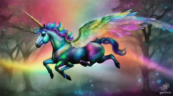 -flys-reinbow-aura-unicorn frog-money-key-silver