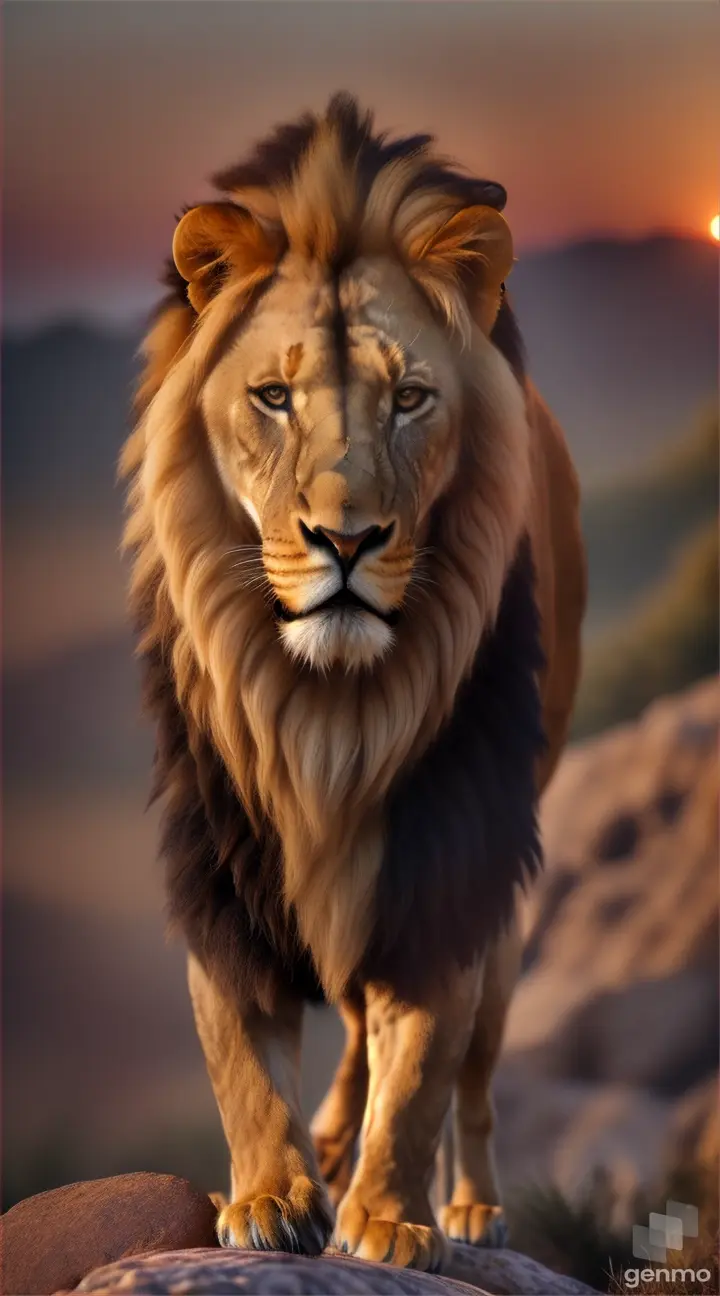 leao na selva, sublime perfecto , hermoso 8k realisitico