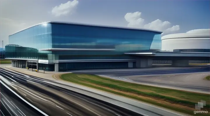 













Escena 1: Vista exterior del aeropuerto, con un edificio moderno de tres pisos con fachada de cristal y acero. El nombre "Akita Airport" se destaca en letras grandes. A la derecha, se observa un aparcamiento con coches, autobuses y taxis.





