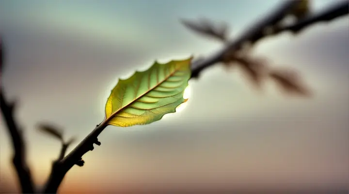 Leaf falling from the tree