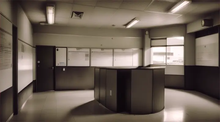 dolli in, empty  school public office counter entrance, Brazil, realistic