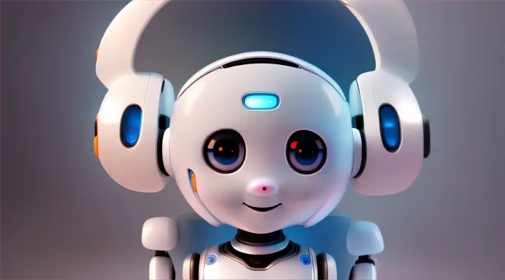 Cute small ai robot