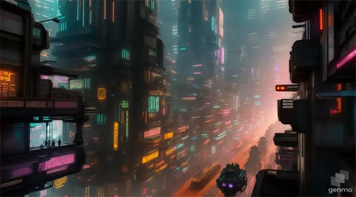 Cyberpunk alley