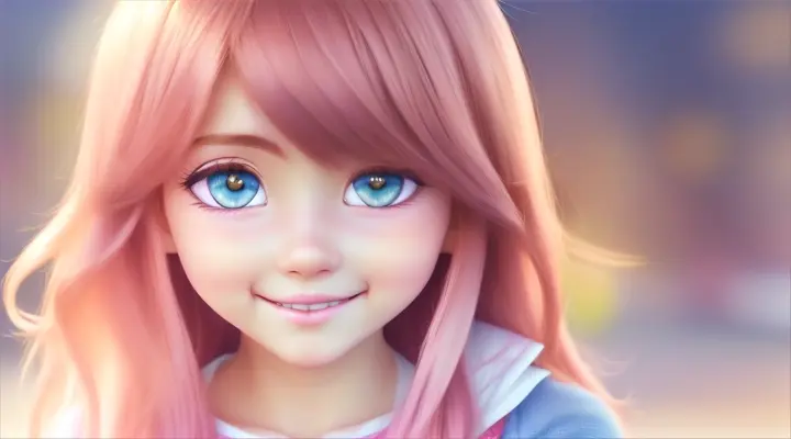 cute smile girl anime