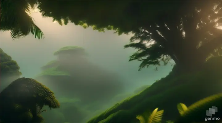 jungle with animals 3d animation