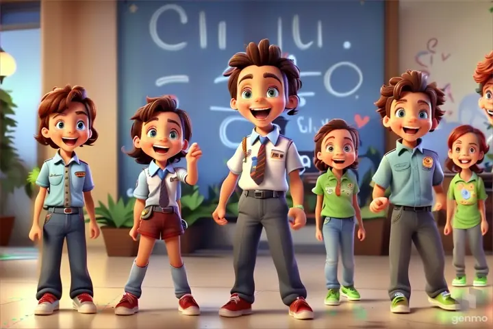 A montage of memories from their time in the future, showing the kids laughing, exploring, and standing up for what's right.