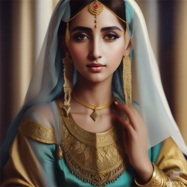 Beautiful Arab girl from the 15th century