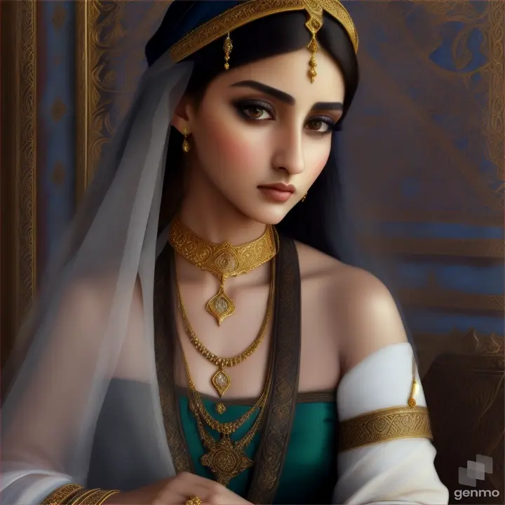 Beautiful Arab girl from the 15th century