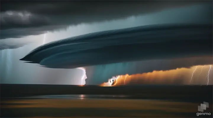 Tornado touching down   