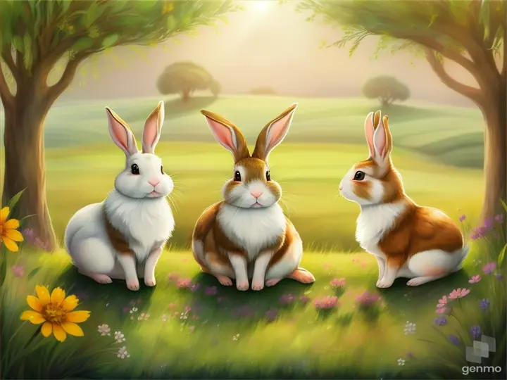 Once upon a time there were four little rabbits, and they lived