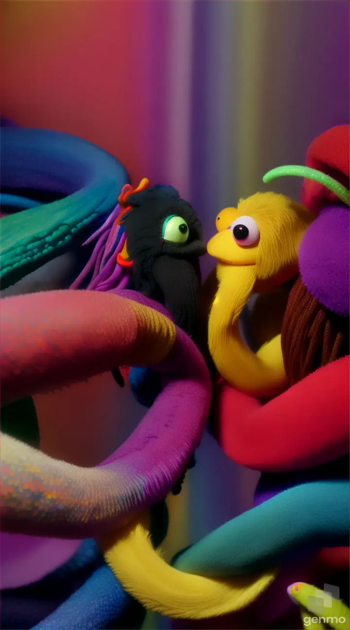 Tentacles with muppets Moving all around
