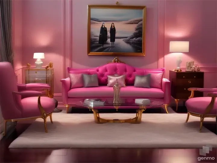 Barbie adds personal touches throughout the home, like photos of her loved ones and artwork that reflects her unique style.