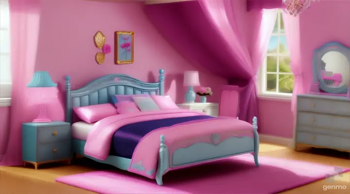 Decorating the Bedroom: Next, Barbie moves on to the bedroom, choosing the perfect bedding and arranging the furniture to create a peaceful retreat.