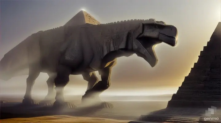 Dinasour in pyramids 