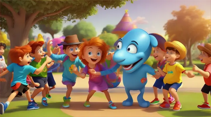 comedy: 3d animate: game:childrens:you're going to come out too ask the childrens?