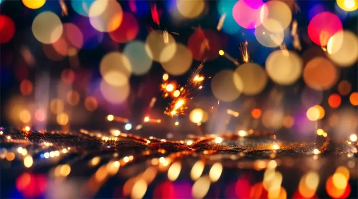 a blurry image of lights and a blurry background